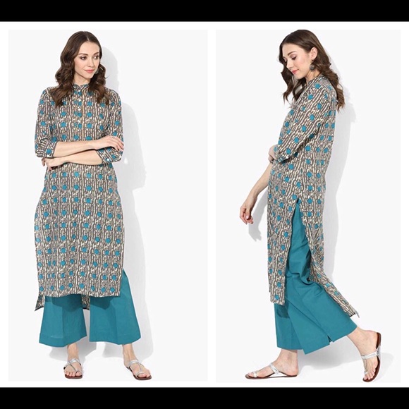 Tunic Top With Palazzo Pant Two Piece Set - Picture 2 of 2